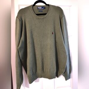 Polo by Ralph Lauren Men's Vintage Green Sweater